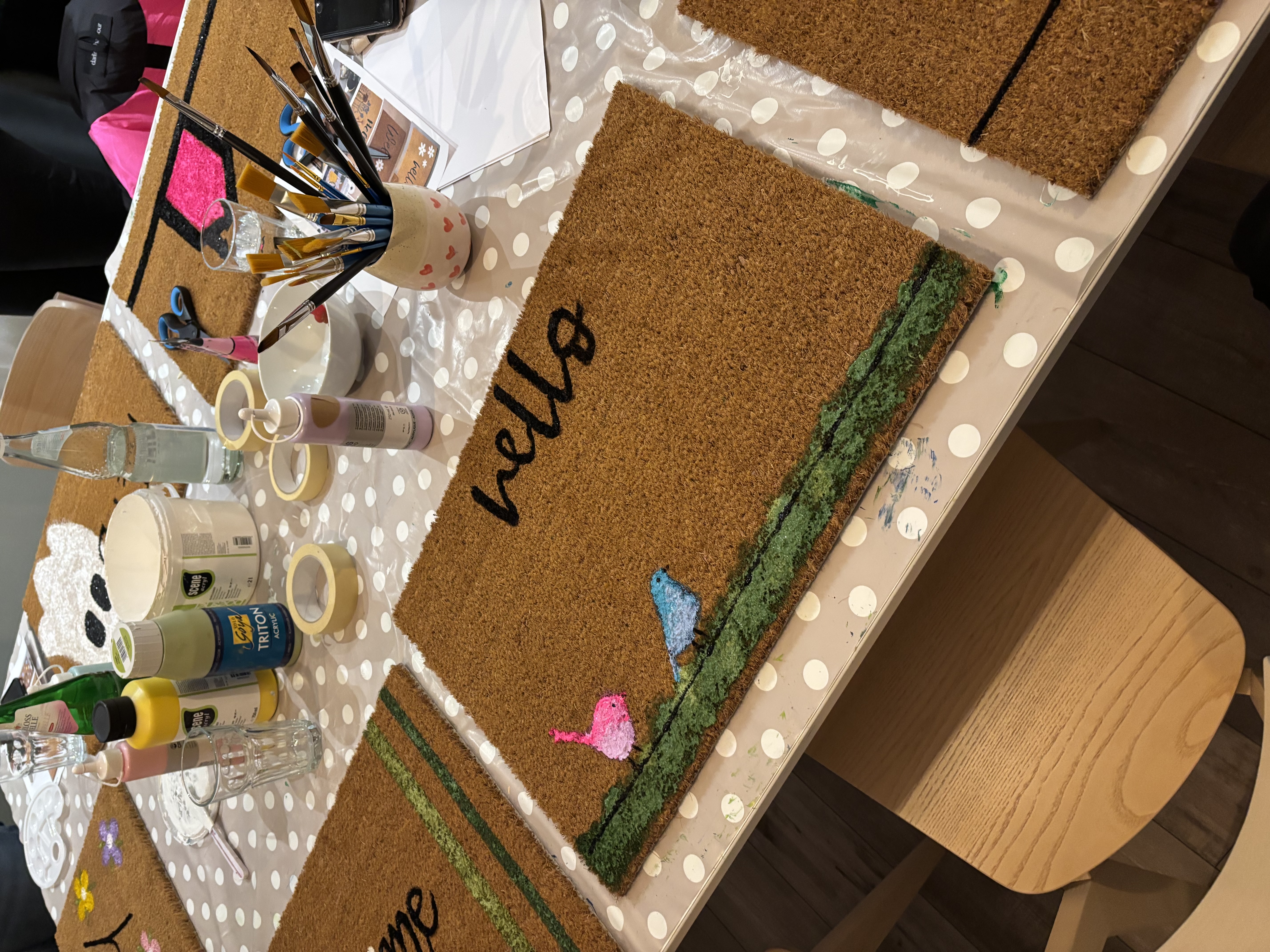 Lady’s Night im Höltings Hof Lette <br>
Gestalte deine individuelle Fußmatte
